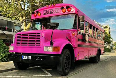 US School Bus (Pink)
